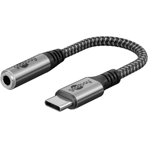 GOOBAY ADAPTER USB-C TO JACK, USB-C Į 3.5 MM AUSINIŲ AUX ADAPTERIS GOOBAY ADAPTER USB-C TO JACK, USB-C Į 3.5 MM AUSINIŲ AUX ADAPTERIS