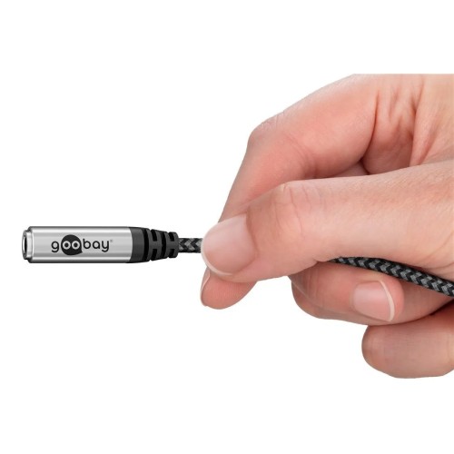 GOOBAY ADAPTER USB-C TO JACK, USB-C Į 3.5 MM AUSINIŲ AUX ADAPTERIS