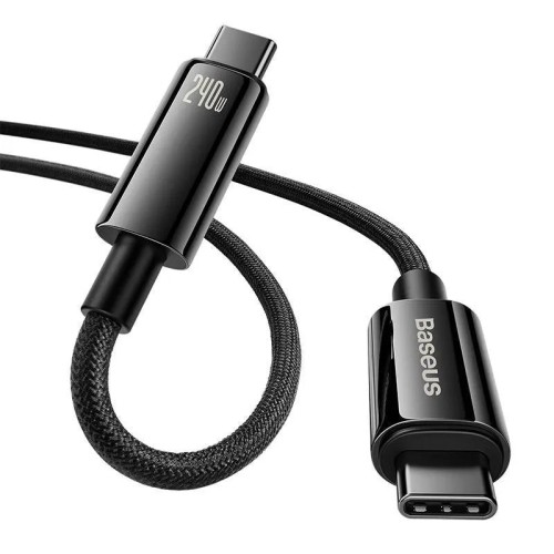 BASEUS TUNGSTEN GOLD 240W, USB-C - USB-C, 1M KABELIS BASEUS TUNGSTEN GOLD 240W, USB-C - USB-C, 1M KABELIS