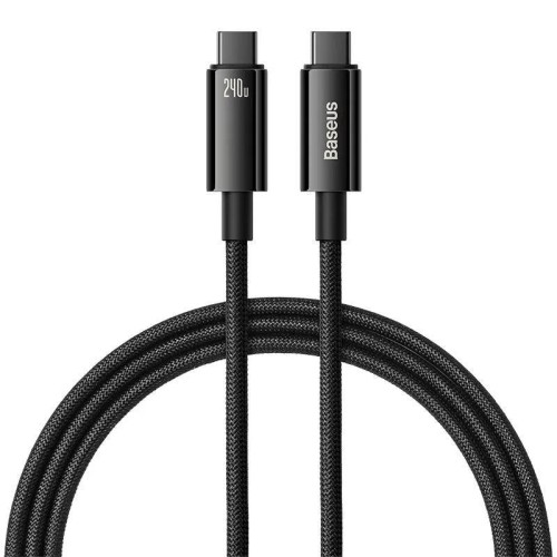 BASEUS TUNGSTEN GOLD 240W, USB-C - USB-C, 1M KABELIS BASEUS TUNGSTEN GOLD 240W, USB-C - USB-C, 1M KABELIS