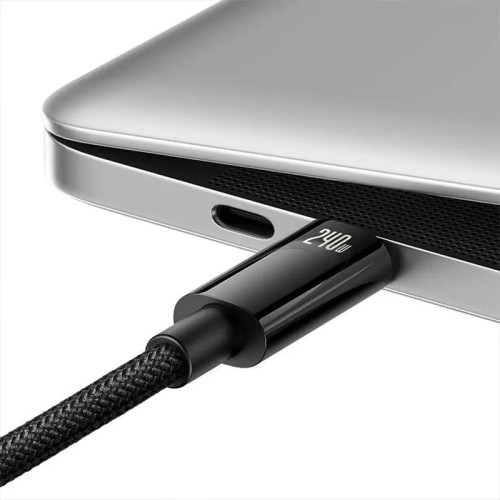 BASEUS TUNGSTEN GOLD 240W, USB-C - USB-C, 1M KABELIS BASEUS TUNGSTEN GOLD 240W, USB-C - USB-C, 1M KABELIS