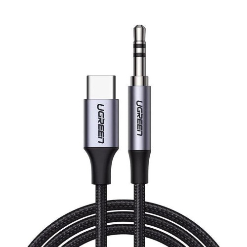 UGREEN CM450, (1 M.) USB-C - AUX 3.5MM SIGNALINIS KABELIS UGREEN CM450, (1 M.) USB-C - AUX 3.5MM SIGNALINIS KABELIS