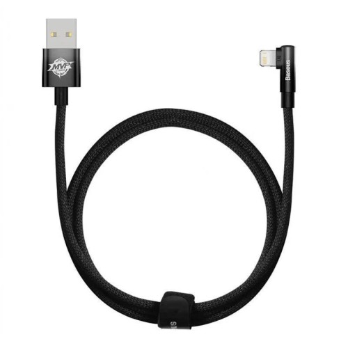 BASEUS MVP 2 ELBOW - SHAPED USB TO IP 2.4A, 1 M ILGIO GREITO ĮKROVIMO BASEUS MVP 2 ELBOW - SHAPED USB TO IP 2.4A, 1 M ILGIO GREITO ĮKROVIMO