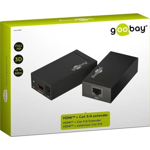 HDMI KEITIKLIS GOOBAY SIŲSTUVAS IR IMTUVAS, HDMI SIGNALAMS PRAILGINTI IKI 60M