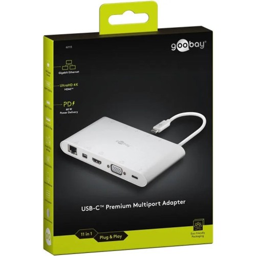 GOOBAY USB-C™ ALUMINIUM MULTIPORT, USB ADAPTERIS