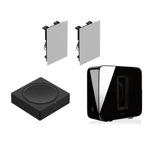 SONOS AMP + 2X IN-WALL BY SONANCE + SUB (GEN 3), RINKINYS