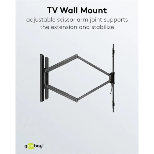 GOOBAY FULLMOTION (L), TV LAIKIKLIS WALL MOUNT PRO IKI 70KG.