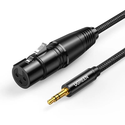 UGREEN AV182, (1 M.) XLR-3.5MM KABELIS-ADAPTERIS