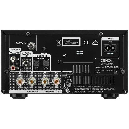 DENON RCD-M41 DAB+, STEREO CD IMTUVAS IR DAB+