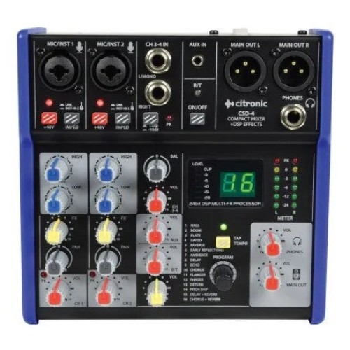 CITRONIC CSD-4, KOMPAKTIŠKAS MIKŠERIS BT / AUX CITRONIC CSD-4, KOMPAKTIŠKAS MIKŠERIS BT / AUX