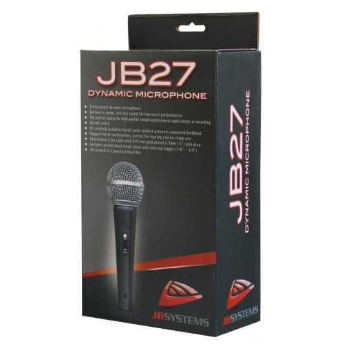 VOKALINIS MIKROFONAS JB SYSTEMS JB27, PROFESIONALUS VOKALINIS MIKROFONAS