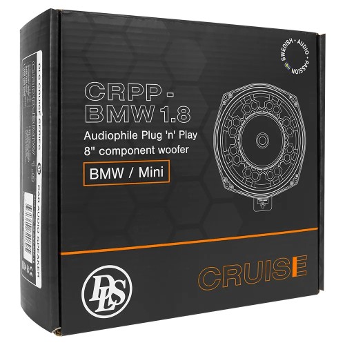 DLS CRUISE CRPP-BMW1.8, ŽEMŲ DAŽNIŲ GARSIAKALBIS SKIRTAS BMW IR MINI