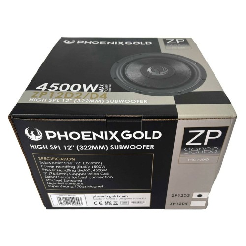 PHOENIX GOLD, ZP12D4 ŽEMŲ DAŽNIŲ KOLONĖLĖ 4500W 2X4OM PHOENIX GOLD, ZP12D4 ŽEMŲ DAŽNIŲ KOLONĖLĖ 4500W 2X4OM