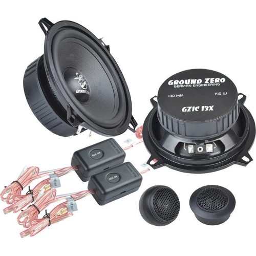 GARSIAKALBIAI GROUND ZERO GZIC 13X, 140W, KOMPONENTINIAI, 13CM, 2-JŲ JUOSTŲ GARSIAKALBIAI GROUND ZERO GZIC 13X, 140W, KOMPONENTINIAI, 13CM, 2-JŲ JUOSTŲ