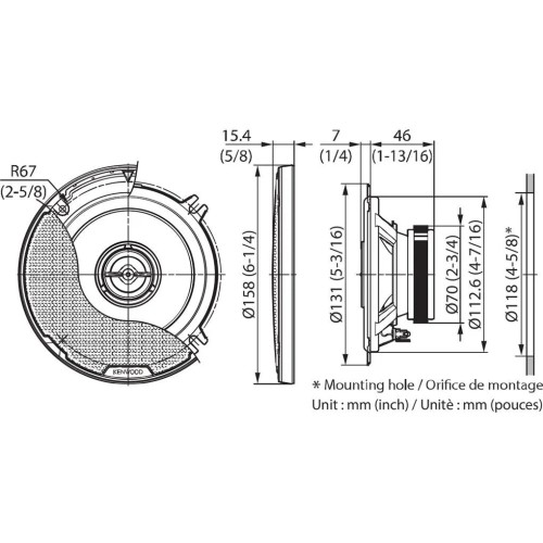 KENWOOD, KFC-PS1397, 13 CM /5.25 KENWOOD, KFC-PS1397, 13 CM /5.25