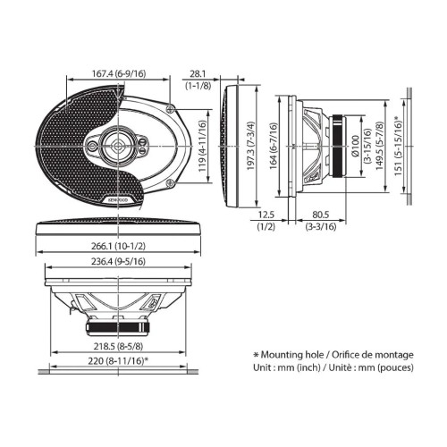 KENWOOD, KFC-PS6997, 15X23 CM /6X9 KENWOOD, KFC-PS6997, 15X23 CM /6X9