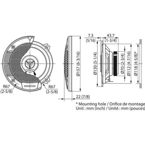 KENWOOD, KFC-S1366, 13 CM /5.25 KENWOOD, KFC-S1366, 13 CM /5.25