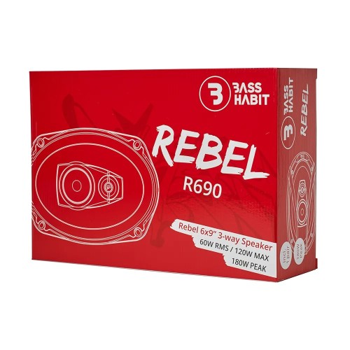 BASS HABIT REBEL R690, 6X9 BASS HABIT REBEL R690, 6X9