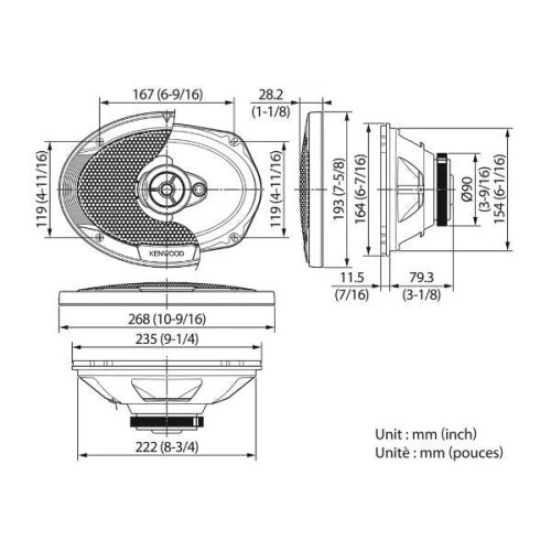 KENWOOD, KFC-S6976EX, 15X23 CM /6X9 KENWOOD, KFC-S6976EX, 15X23 CM /6X9