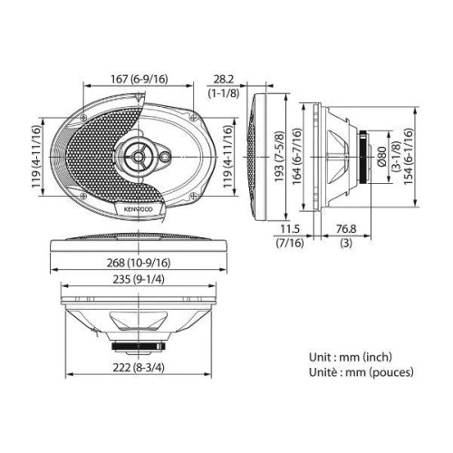 KENWOOD, KFC-S6966, 15X23 CM /6X9 KENWOOD, KFC-S6966, 15X23 CM /6X9