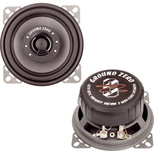GARSIAKALBIAI GROUND ZERO TITANIUM GZTF 10TX, 100W, KOAKSIALINIAI, 10CM, 2-JŲ JUOSTŲ