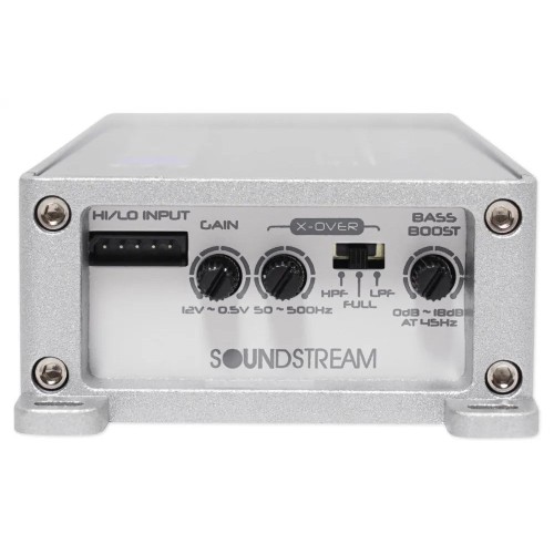 SOUNDSTREAM ST2.1000D, 2-JŲ KANALŲ MARINE GARSO STIPRINTUVAS 1000W