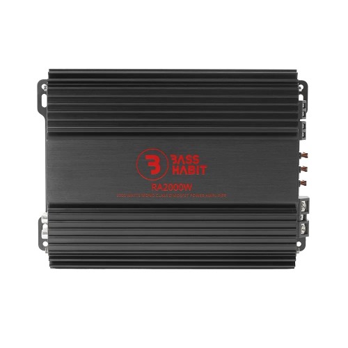 BASS HABIT REBEL RA2000W, MONO AUTOMOBILINIS GARSO STIPRINTUVAS 1000W