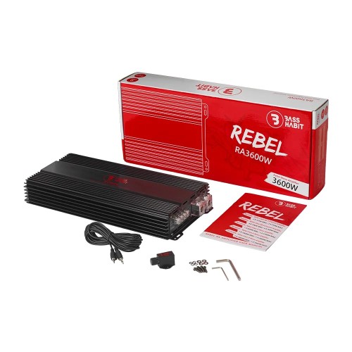 BASS HABIT REBEL RA3600W, MONO AUTOMOBILINIS GARSO STIPRINTUVAS BASS HABIT REBEL RA3600W, MONO AUTOMOBILINIS GARSO STIPRINTUVAS
