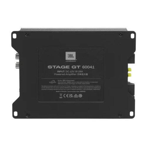 JBL, STAGE GT 60041, 4-KANALŲ, 4X65W, AUTOMOBILINIS GARSO STIPRIN JBL, STAGE GT 60041, 4-KANALŲ, 4X65W, AUTOMOBILINIS GARSO STIPRIN