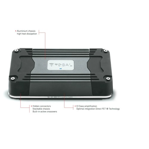 1 KANALO SUPER KOMPAKTIŠKAS D KLASĖS GARSO STIPRINTUVAS FOCAL FDS 1.35