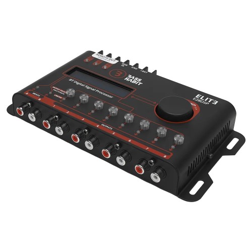 BASS HABIT ELITE E28DSP, AUTOMOBILIO GARSO PROCESORIUS