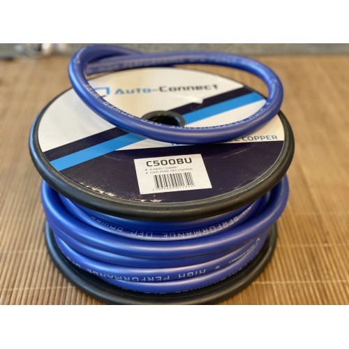 AUTO CONNECT 0 AWG / 50MM2 C500BU (100% OFC), MAITINIMO KABELIS AUTO CONNECT 0 AWG / 50MM2 C500BU (100% OFC), MAITINIMO KABELIS