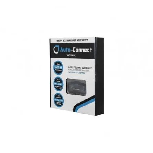 AUTO CONNECT 4 AWG / 20MM2 (OFC), LAIDŲ RINKINYS AUTO CONNECT 4 AWG / 20MM2 (OFC), LAIDŲ RINKINYS
