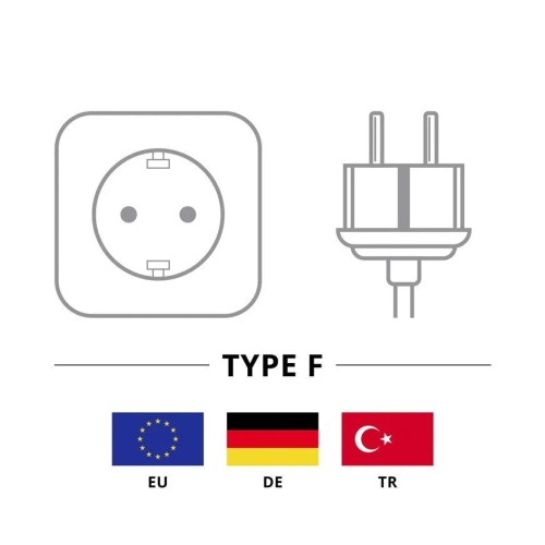 GOOBAY IEC CORD, (5 M.) LENKTAS ABIEJOSE PUSĖSE MAITINIMO KABELIS GOOBAY IEC CORD, (5 M.) LENKTAS ABIEJOSE PUSĖSE MAITINIMO KABELIS