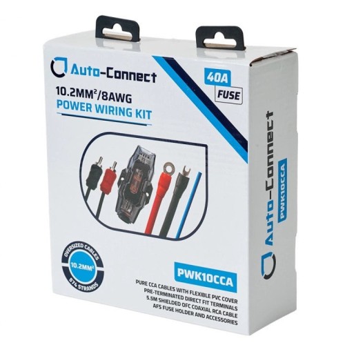 AUTO-CONNECT PWK10CCA, 10.2 MM² KABELIŲ RINKINYS GARSO STIPRINTUVAMS AUTO-CONNECT PWK10CCA, 10.2 MM² KABELIŲ RINKINYS GARSO STIPRINTUVAMS