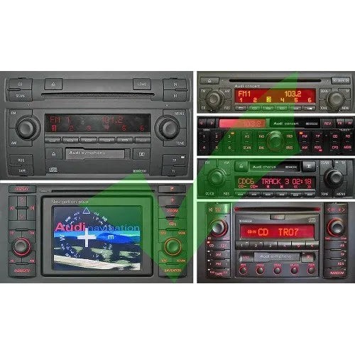 WEFA AUDI CHORUS 2, 8PIN ADAPTERIS SU BLUETOOTH, AUX, USB