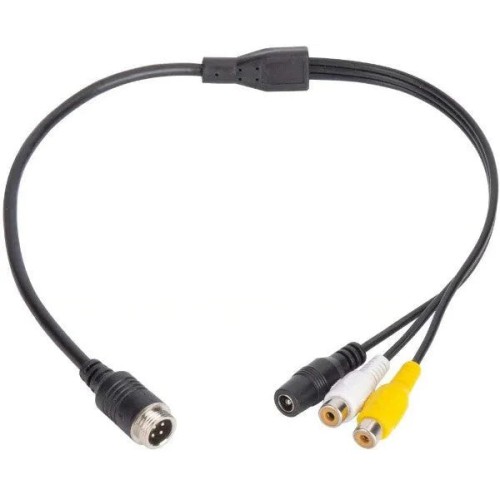 LACCA02, SIGNALINIO LAIDO PERĖJIMAS, 4P -> 2 RCA+DC