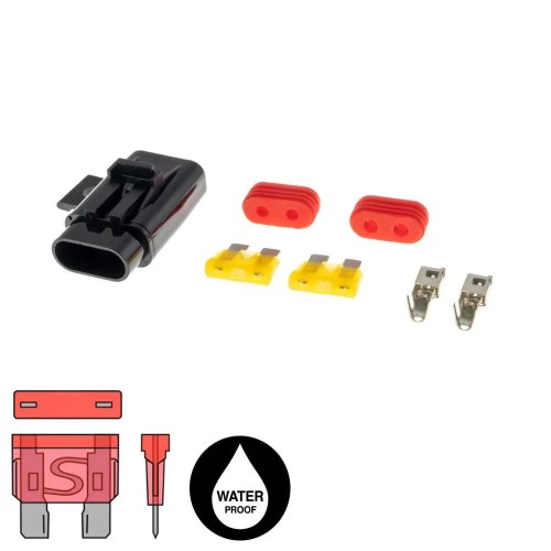 AMPIRE ATO SAUGIKLIŲ LAIKIKLIS 4MM² (12 AWG) LAIDAMS, ATSPARUS VANDENIUI AMPIRE ATO SAUGIKLIŲ LAIKIKLIS 4MM² (12 AWG) LAIDAMS, ATSPARUS VANDENIUI