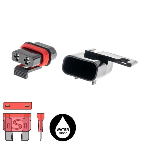 AMPIRE ATO SAUGIKLIŲ LAIKIKLIS 4MM² (12 AWG) LAIDAMS, ATSPARUS VANDENIUI AMPIRE ATO SAUGIKLIŲ LAIKIKLIS 4MM² (12 AWG) LAIDAMS, ATSPARUS VANDENIUI