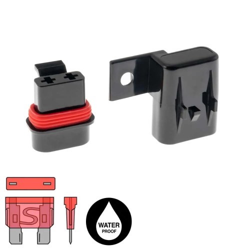 AMPIRE ATO SAUGIKLIŲ LAIKIKLIS 4MM² (12 AWG) LAIDAMS, ATSPARUS VANDENIUI AMPIRE ATO SAUGIKLIŲ LAIKIKLIS 4MM² (12 AWG) LAIDAMS, ATSPARUS VANDENIUI