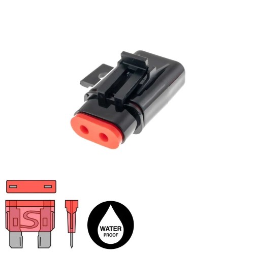 AMPIRE ATO SAUGIKLIŲ LAIKIKLIS 4MM² (12 AWG) LAIDAMS, ATSPARUS VANDENIUI AMPIRE ATO SAUGIKLIŲ LAIKIKLIS 4MM² (12 AWG) LAIDAMS, ATSPARUS VANDENIUI