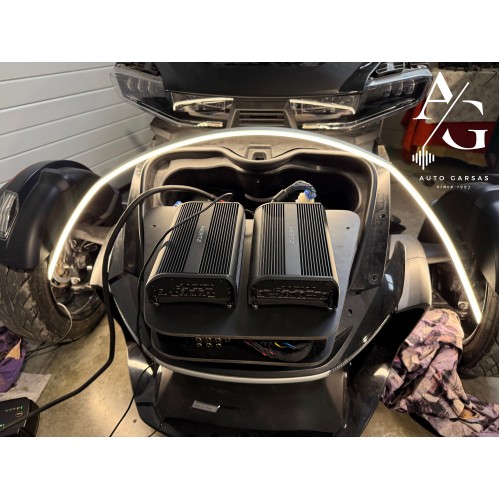 CANAM SPYDER (2020M), GARSO APARATŪROS PROJEKTAS MOTOCIKLUI