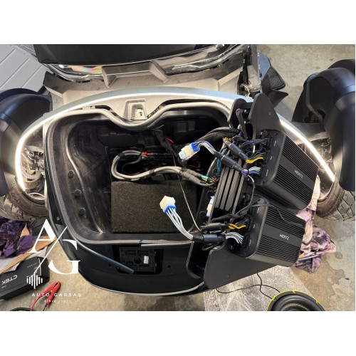 CANAM SPYDER (2020M), GARSO APARATŪROS PROJEKTAS MOTOCIKLUI