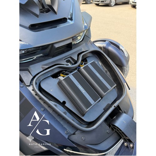CANAM SPYDER (2020M), GARSO APARATŪROS PROJEKTAS MOTOCIKLUI