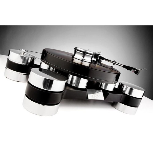 TRANSROTOR    DARK STAR SILVER PLOKŠTELIŲ GROTUVAS + KARTU SU M2-9