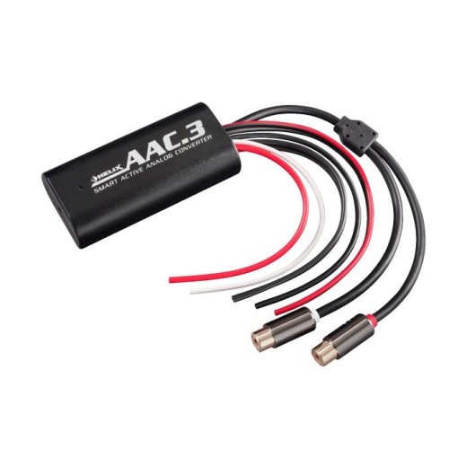 HELIX    AAC.3 HI/LOW KONVERTERIS IŠ AUKŠTO Į ŽEMO LYGIO SIGNALĄ AUTOMOBILIO GARSO SISTEMOS MAX GARSIAKALBIO ĮĖJIMO LYGIS 16 V 