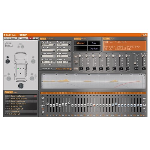 HERTZ H8 DSP SKAITMENINIS GARSO PROCESORIUS AUTOMOBILIUI 8 KANALŲ HERTZ H8 DSP SKAITMENINIS GARSO PROCESORIUS AUTOMOBILIUI 8 KANALŲ