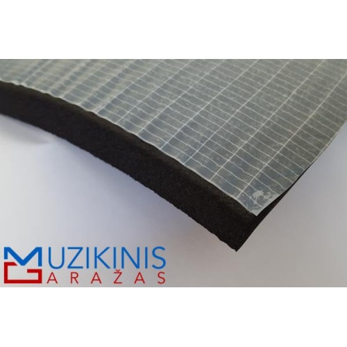 NOISE PROTECTION   DUCT 20 GARSĄ NEPRALEIDŽIANTI MEDŽIAGA GUMOS PAGRINDU STORIS 20MM IŠMATAVIMAI 500X1500MM 